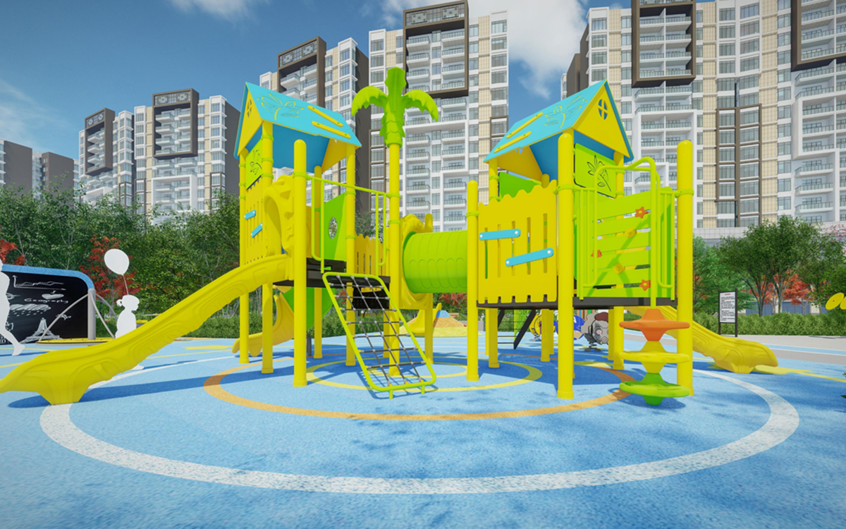 Bright Yellow Series Customized Outdoor Playground