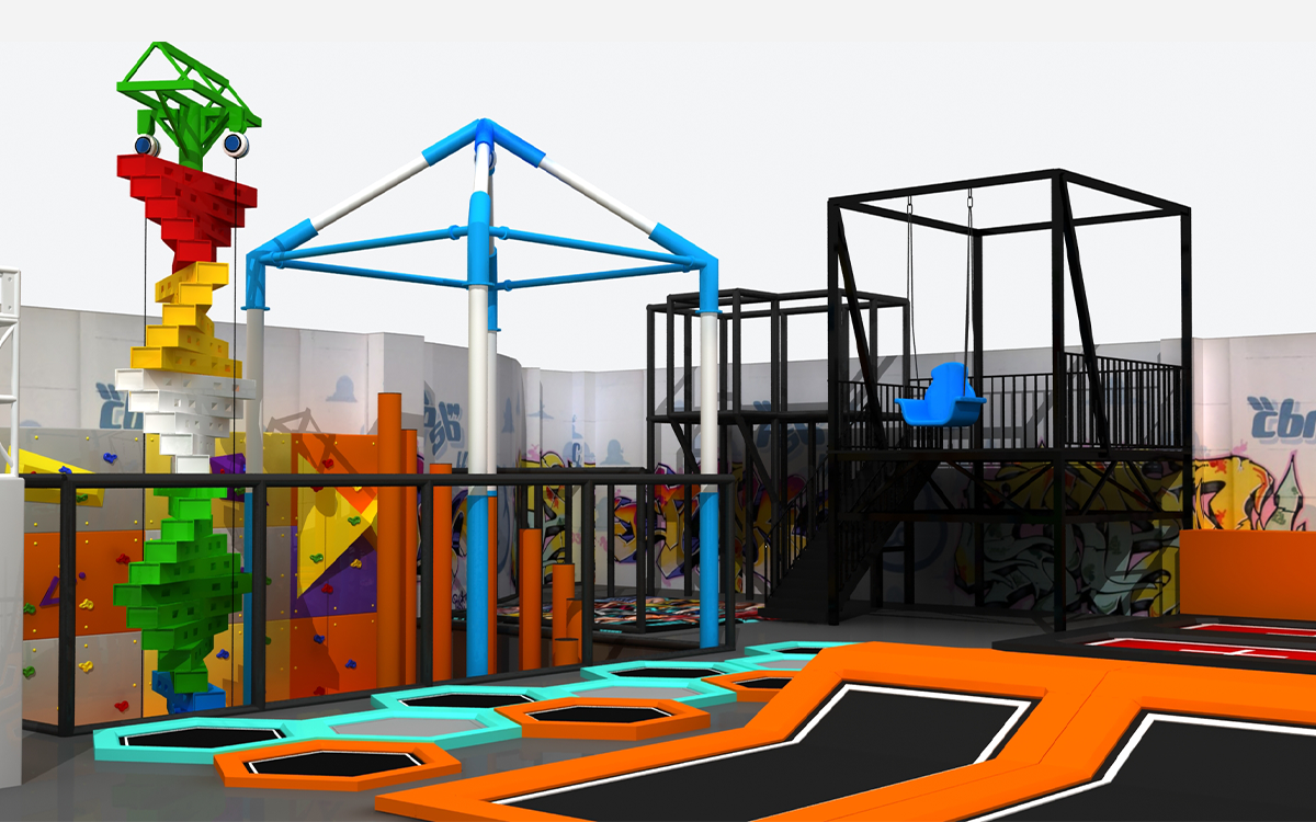 Indoor Playground Climb Trampoline Park