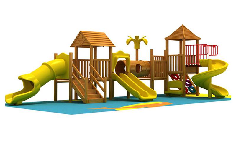 Fun Entertainment For Kids Wooden Outdoor Playground