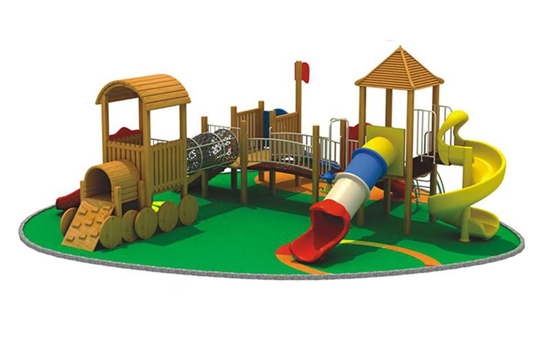 Wooden Commercial Playground