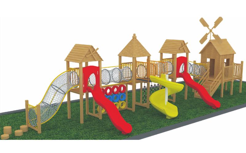 Wooden Castle Park Playground