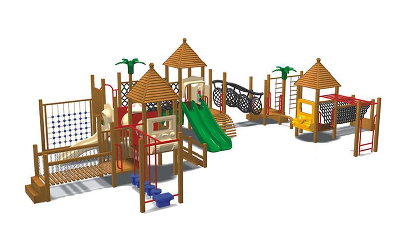 Wooden Commercial Playground