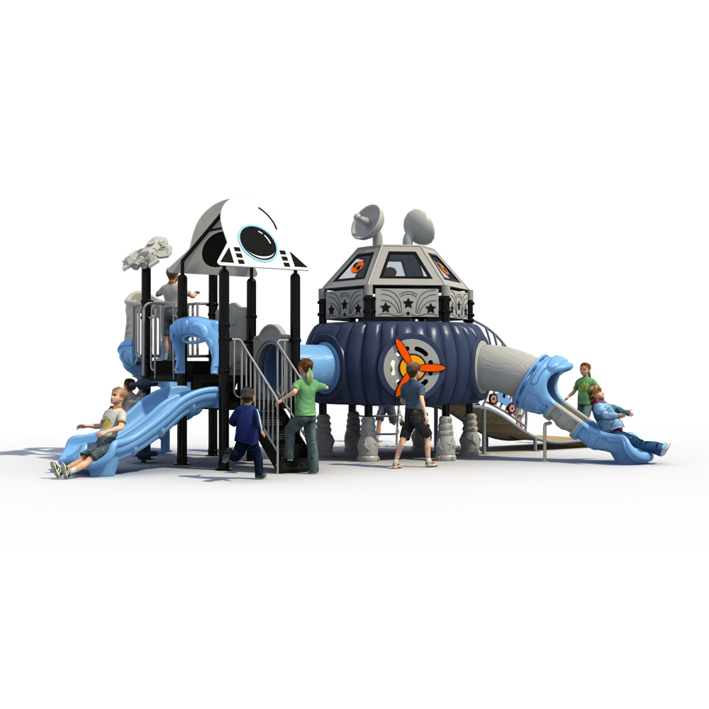 outdoor playhouses with slide Jiqi Amusement Equipment