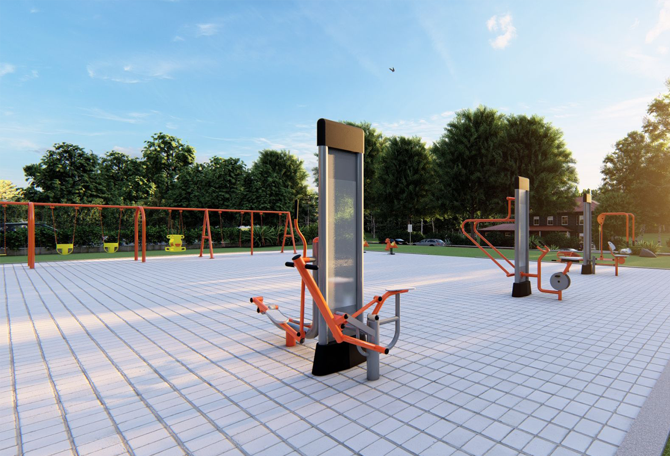 Installing Commercial Outdoor Fitness Equipment Jiqi Amusement Equipment